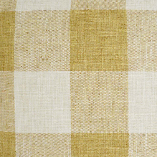 D.V. KAP HOME 3174-Y-YARD Check Please Fabric - Yellow Farmhouse, Plaid - Check  Yellow   - Check Please