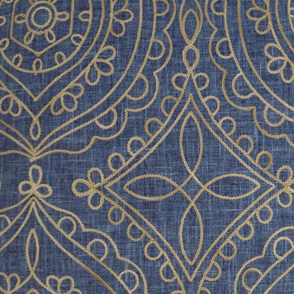 D.V. KAP HOME   24" x 24" Timelessness Pillow - Denim Traditional, Global    - 3175-D-2424