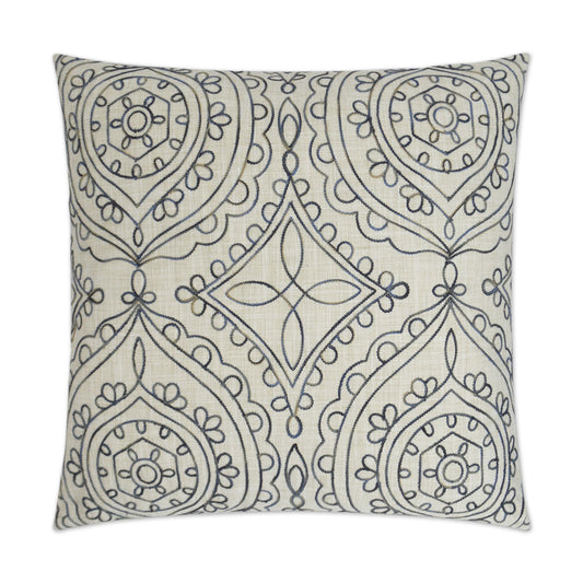 D.V. KAP HOME   24" x 24" Timelessness Pillow - Ivory Traditional, Global    - 3175-I-2424