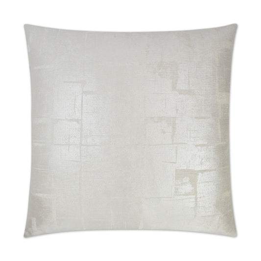 D.V. KAP HOME   24" x 24" Glam Pillow - Silver Glam, Abstract    - 3176-S-2424