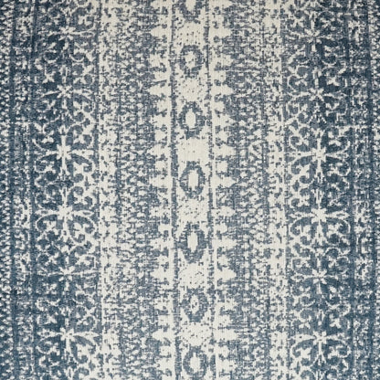 D.V. KAP HOME   24" x 24" Laplander Pillow - Blue Traditional, Global    - 3177-B-2424