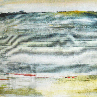 D.V. KAP HOME   24" x 24" Kula Pillow - Blue Abstract    - 3181-B-2424