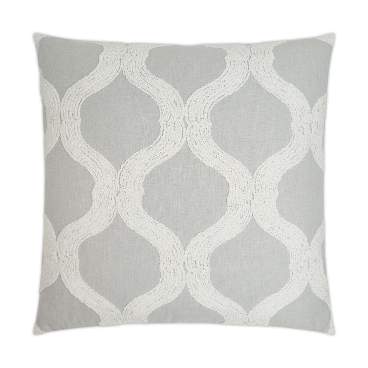 D.V. KAP HOME   24" x 24" French Twist Pillow - Dove Farmhouse, Transitional    - 3183-D-2424