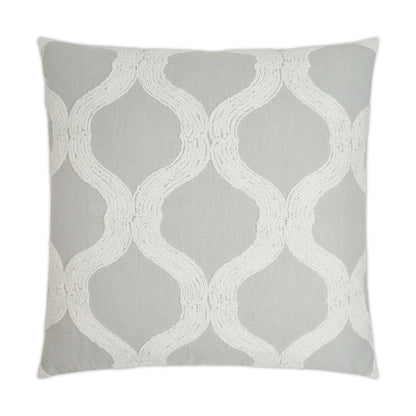 D.V. KAP HOME   24" x 24" French Twist Pillow - Dove Farmhouse, Transitional    - 3183-D-2424