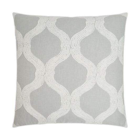 D.V. KAP HOME   24" x 24" French Twist Pillow - Dove Farmhouse, Transitional    - 3183-D-2424
