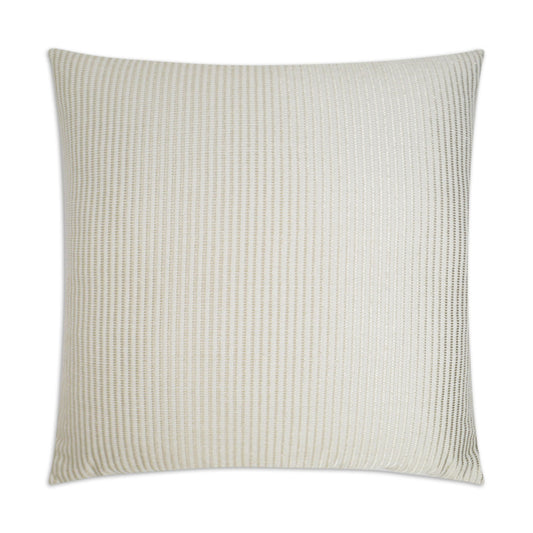 D.V. KAP HOME   24" x 24" Primo Pillow - Cream Solid, Stripes    - 3191-C-2424