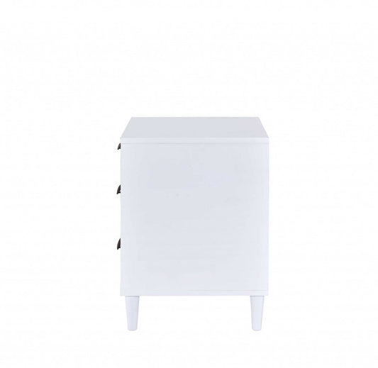 21" Brown Three Drawers Nightstand