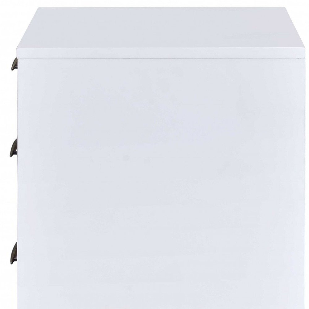 21" Brown Three Drawers Nightstand