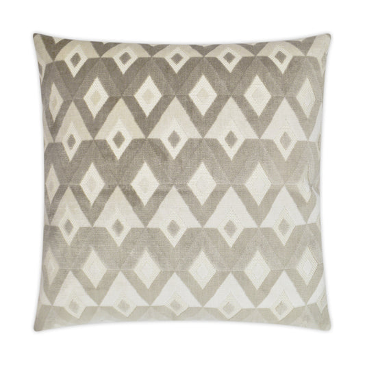 D.V. KAP HOME   24" x 24" Meta Pillow - Ivory Transitional, Geometric    - 3194-I-2424