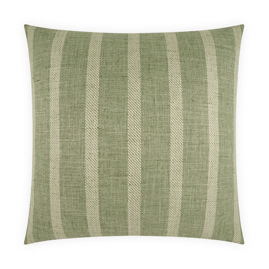 D.V. KAP HOME   24" x 24" Mesmerize Pillow - Aloe Farmhouse, Stripes    - 3196-A-2424