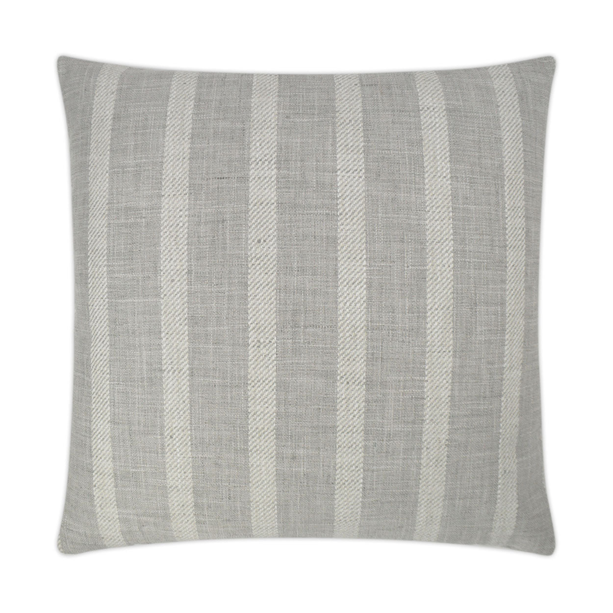 D.V. KAP HOME   24" x 24" Mesmerize Pillow - Grey Farmhouse, Stripes    - 3196-G-2424