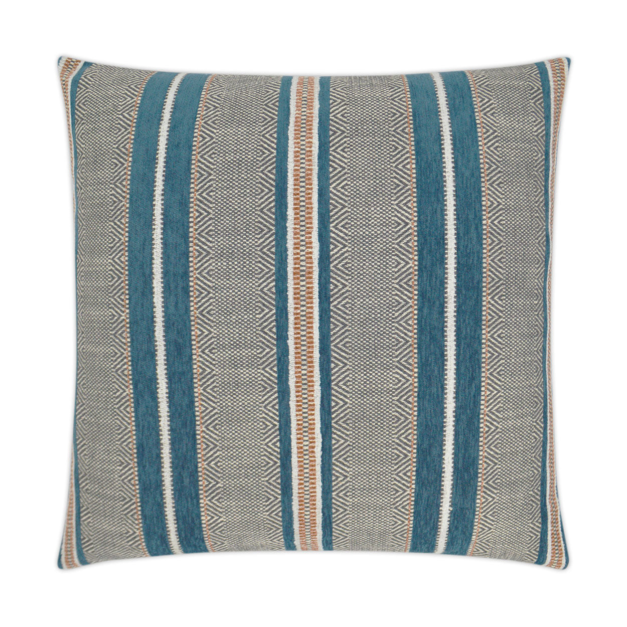 D.V. KAP HOME   24" x 24" Highland Pillow - Lake Western Chic, Stripes    - 3197-L-2424