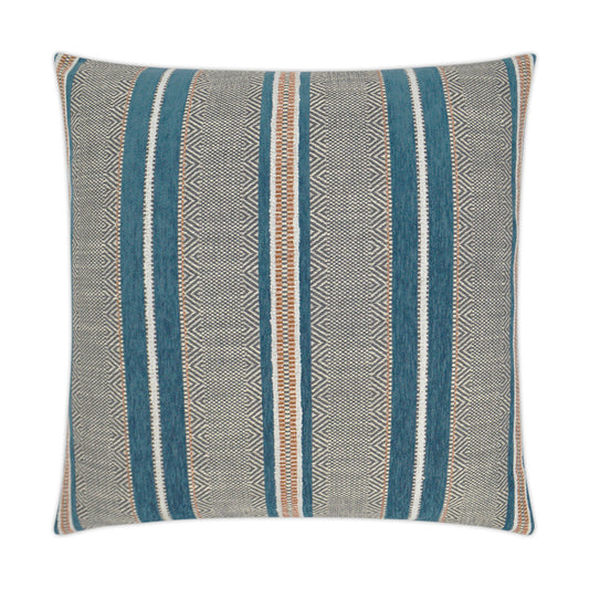 D.V. KAP HOME   24" x 24" Highland Pillow - Lake Western Chic, Stripes    - 3197-L-2424