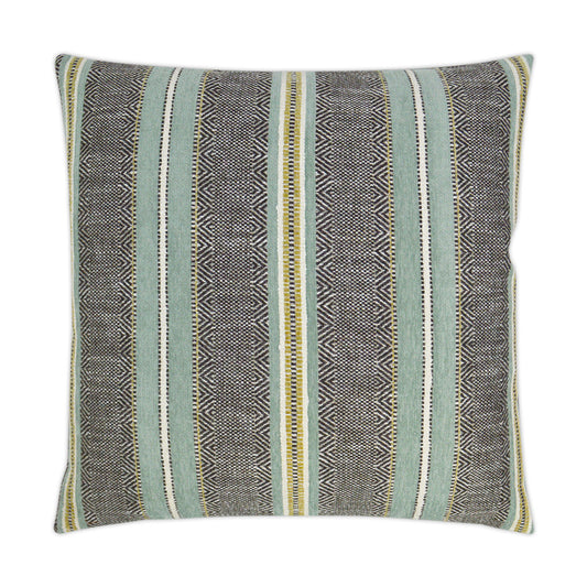 D.V. KAP HOME   24" x 24" Highland Pillow - Spa Western Chic, Stripes    - 3197-S-2424