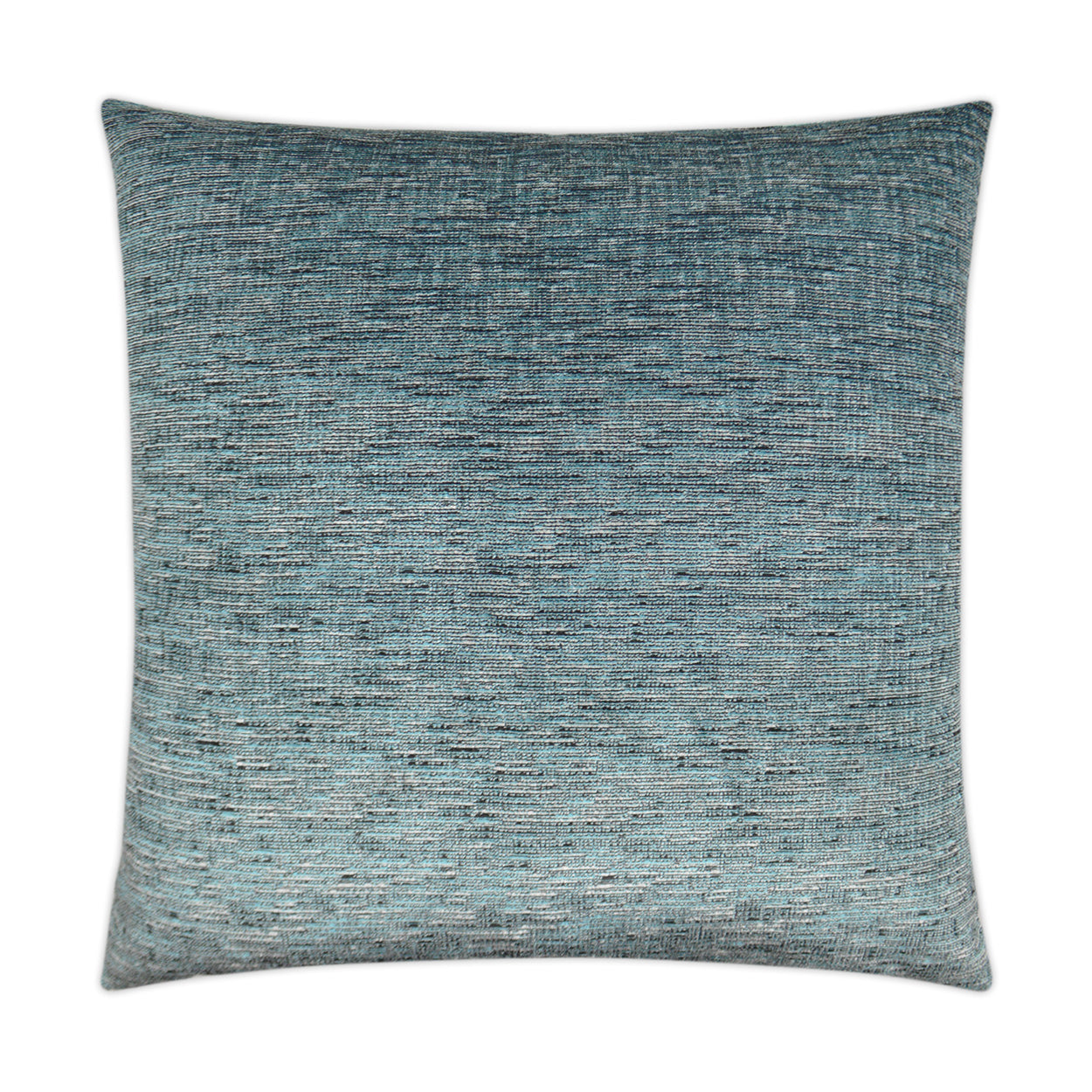 Blue solid square throw pillow in woven fabric; lapis blue, decorative home decor cushion.