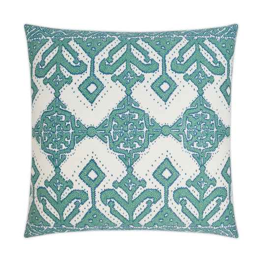 D.V. KAP HOME   24" x 24" Demarco Pillow - Emerald Global    - 3203-E-2424