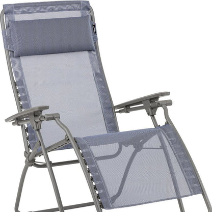 28" Green Steel Outdoor Zero Gravity Chair with Green Cushion