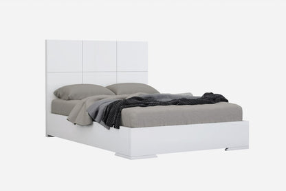 White Stainless Steel King Bed Frame