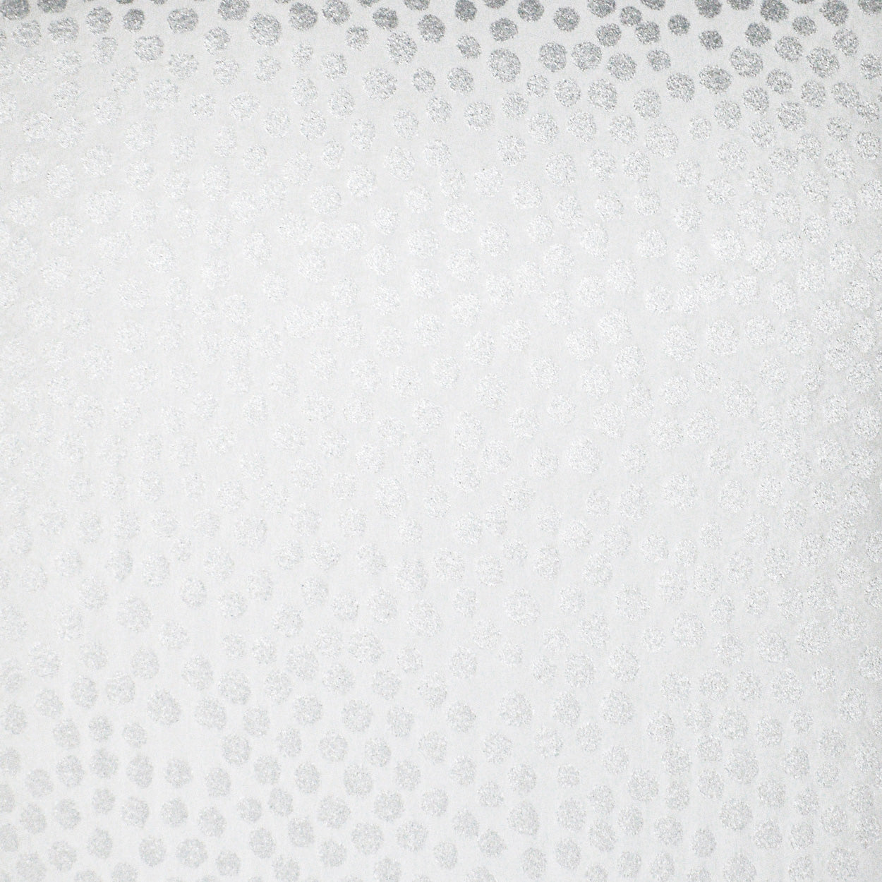 Light gray fabric texture with a subtle circular dot pattern along the edges.