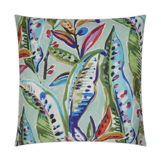 D.V. KAP HOME   24" x 24" Enrique Pillow Beach, Floral    - 3214-2424