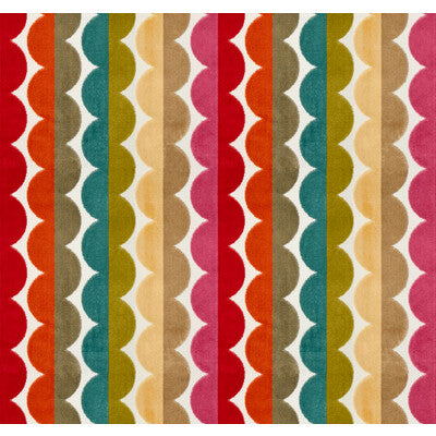 KRAVET DESIGN VELVET  PINK,ORANGE,BLUE   - 32165.517.0