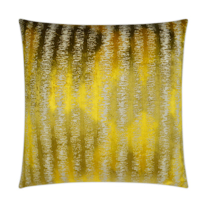 D.V. KAP HOME   24" x 24" Proden Pillow - Gold Transitional, Stripes    - 3217-G-2424