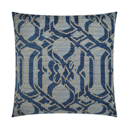 D.V. KAP HOME   24" x 24" Sesto Pillow - Indigo Traditional    - 3219-I-2424