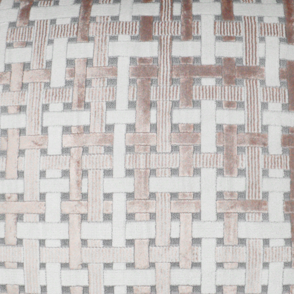 D.V. KAP HOME   24" x 24" Trellis Velvet Pillow - Blush Transitional    - 3221-B-2424