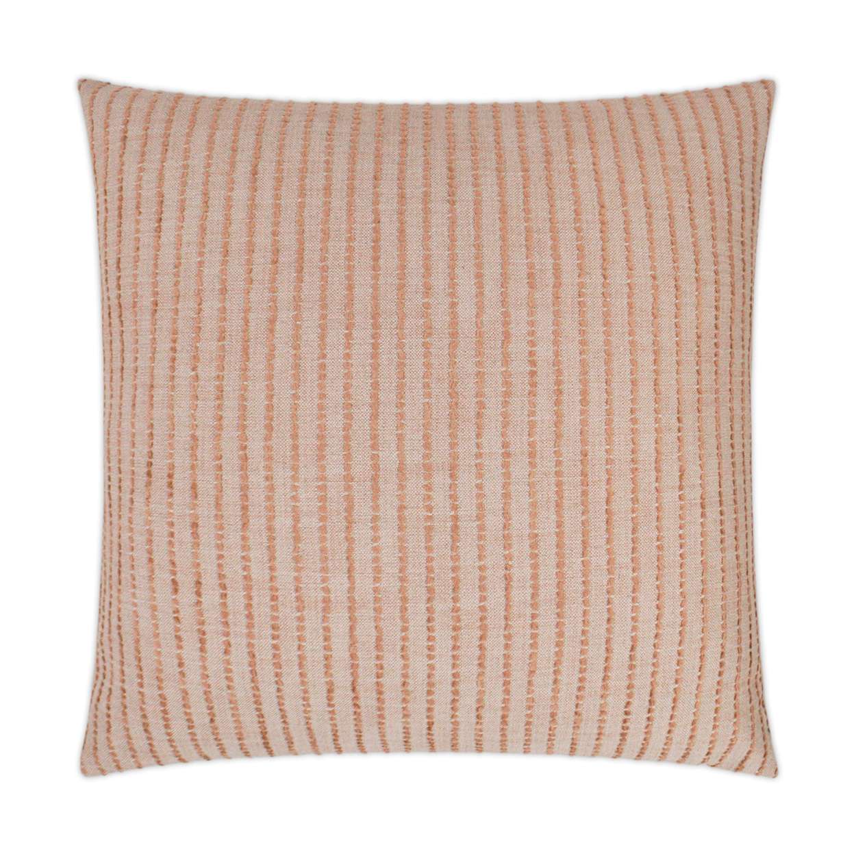 D.V. KAP HOME   24" x 24" Demetria Pillow - Guava Stripes    - 3223-G-2424