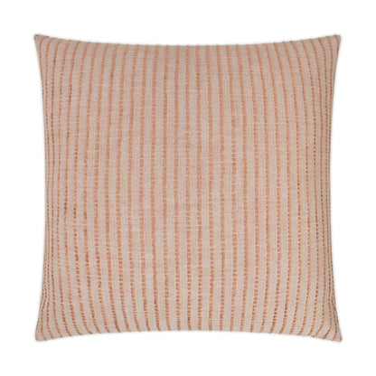 D.V. KAP HOME   24" x 24" Demetria Pillow - Guava Stripes    - 3223-G-2424