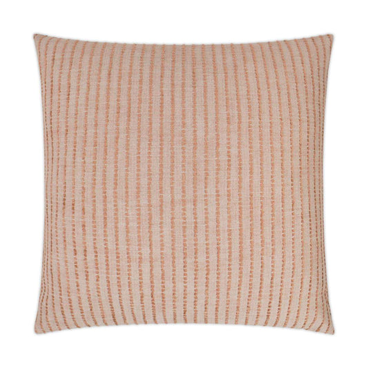 D.V. KAP HOME   24" x 24" Demetria Pillow - Guava Stripes    - 3223-G-2424