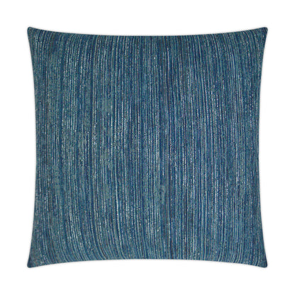 D.V. KAP HOME   24" x 24" Waka Waka Pillow - Indigo Stripes    - 3224-I-2424