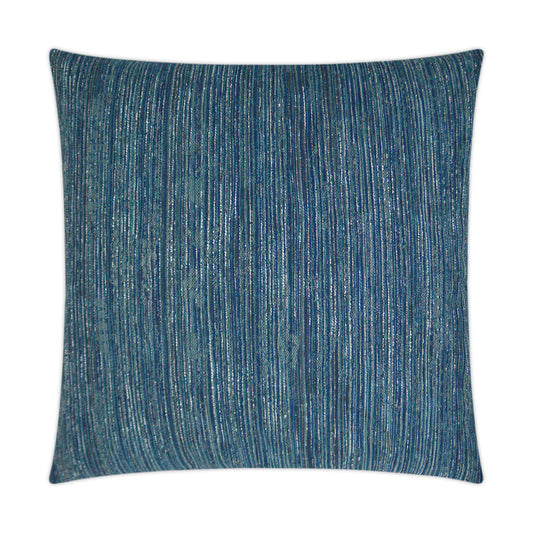 D.V. KAP HOME   24" x 24" Waka Waka Pillow - Indigo Stripes    - 3224-I-2424