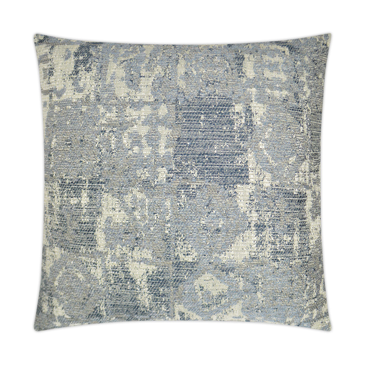 D.V. KAP HOME   24" x 24" Leyton Pillow - Indigo Abstract, Global    - 3225-I-2424