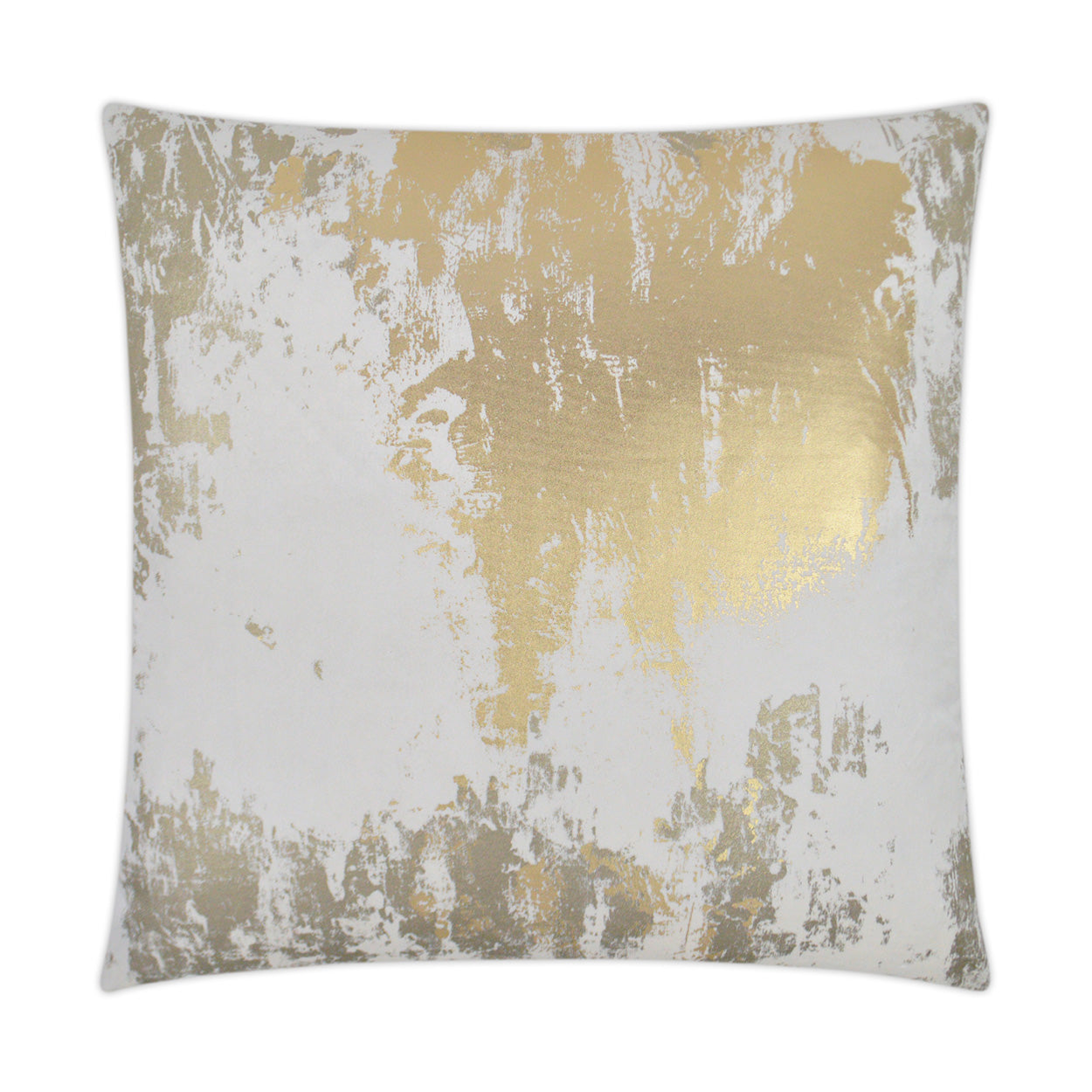 D.V. KAP HOME   24" x 24" Roxy Pillow - Gold Glam, Abstract    - 3226-G-2424