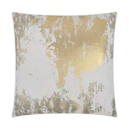 D.V. KAP HOME   24" x 24" Roxy Pillow - Gold Glam, Abstract    - 3226-G-2424