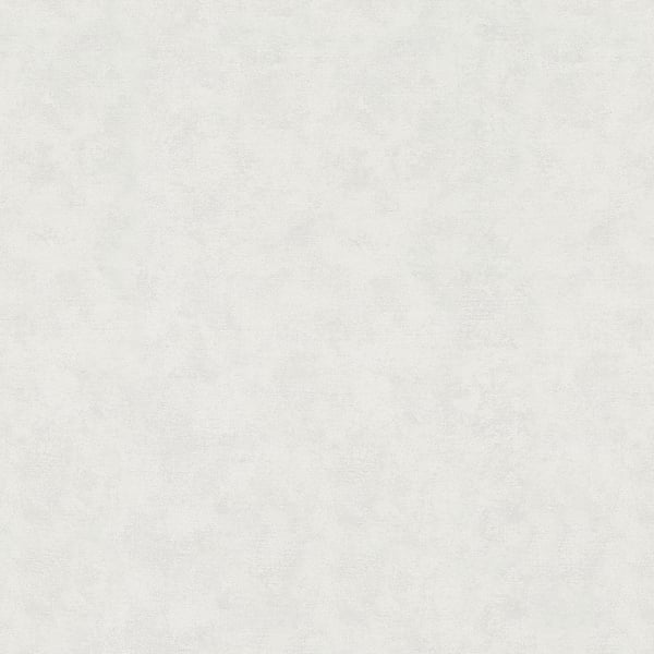 Soft silver-grey wallcovering with a subtle speckled, fabric-like texture.