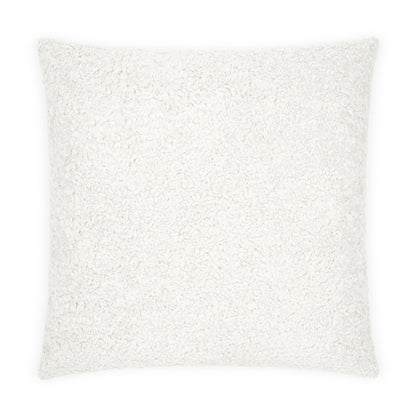 D.V. KAP HOME   24" x 24" Poodle Pillow - Cloud Solid, Faux Fur    - 3241-C-2424