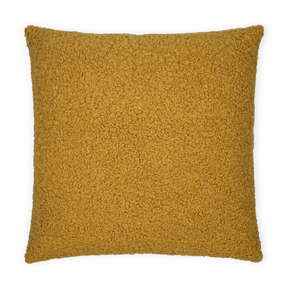 D.V. KAP HOME   24" x 24" Poodle Pillow - Dijon Solid, Faux Fur    - 3241-D-2424