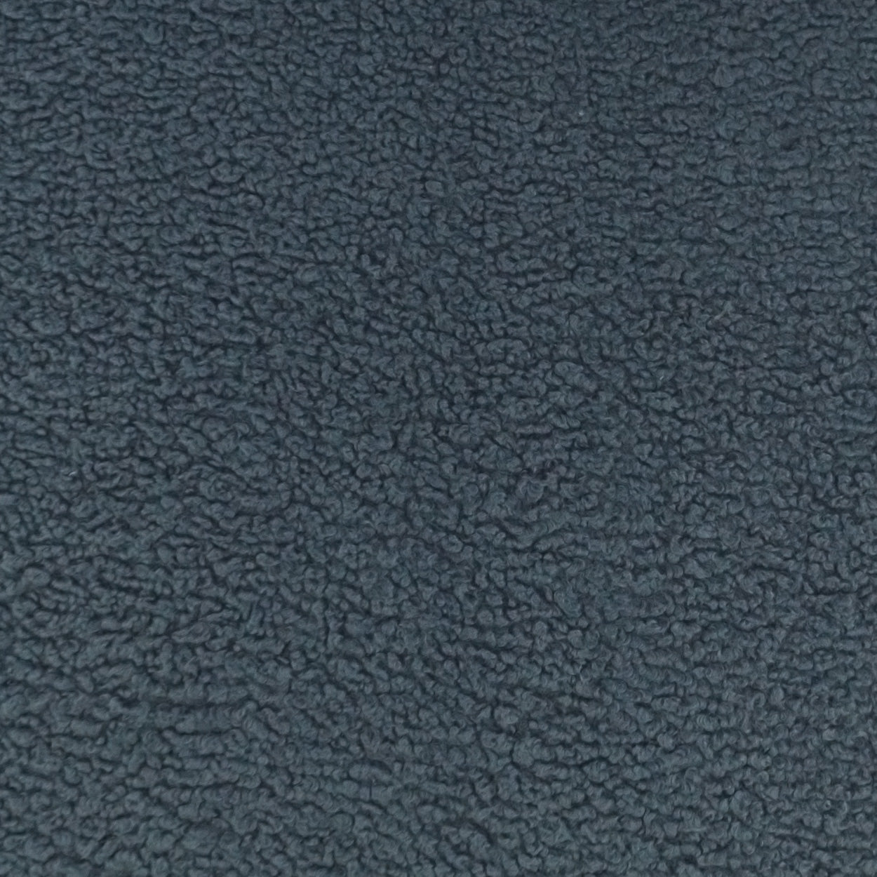 Dark blue-gray plush fleece fabric with tight pebble-like pile.
