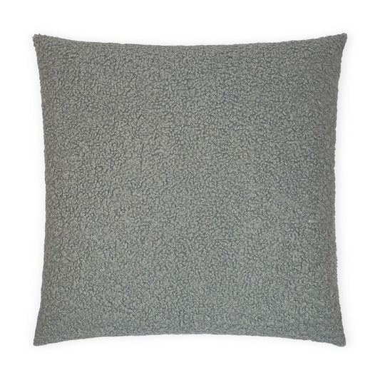 D.V. KAP HOME   24" x 24" Poodle Pillow - Pewter Solid, Faux Fur    - 3241-P-2424