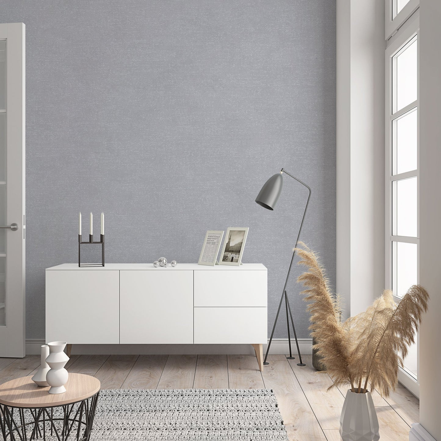 GALERIE WALLCOVERINGS The New Textures    Silver - Grey   - NT32411