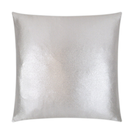 D.V. KAP HOME   24" x 24" Ravish Pillow - Silver Glam, Solid    - 3243-S-2424