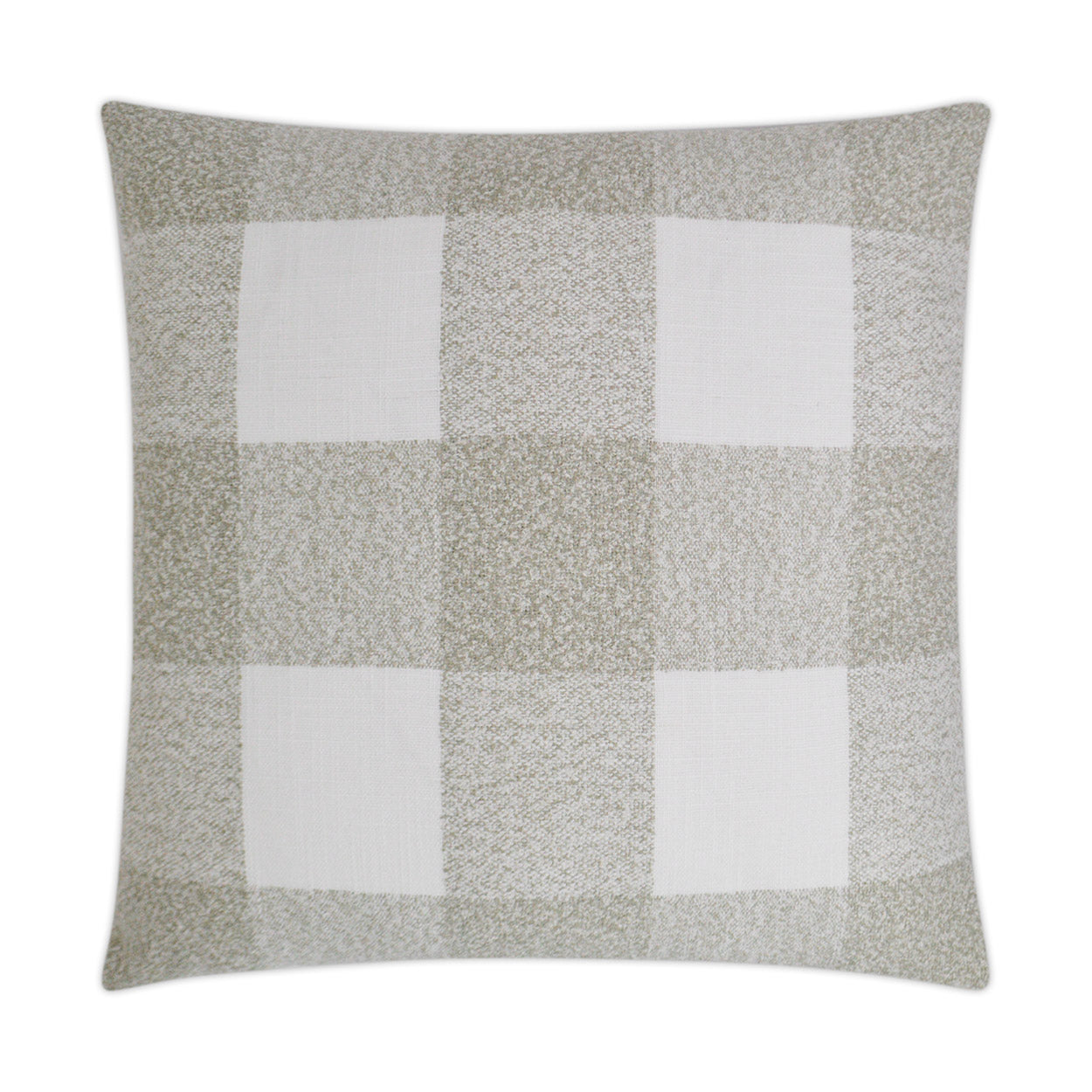 D.V. KAP HOME   24" x 24" Formation Pillow - Ash Farmhouse, Plaid - Check, Traditional    - 3244-A-2424