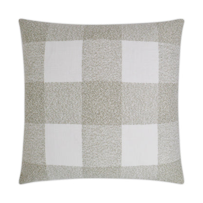 D.V. KAP HOME   24" x 24" Formation Pillow - Ash Farmhouse, Plaid - Check, Traditional    - 3244-A-2424