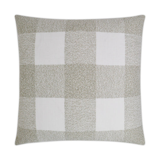 D.V. KAP HOME   24" x 24" Formation Pillow - Ash Farmhouse, Plaid - Check, Traditional    - 3244-A-2424