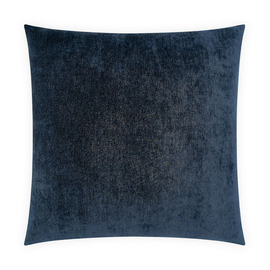 D.V. KAP HOME   24" x 24" Lustrious Pillow - Midnight Solid    - 3245-M-2424