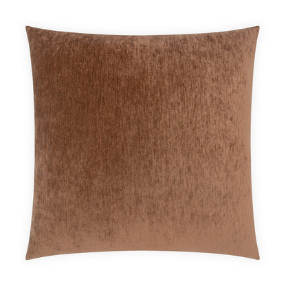 D.V. KAP HOME   24" x 24" Lustrious Pillow - Rust Solid    - 3245-R-2424