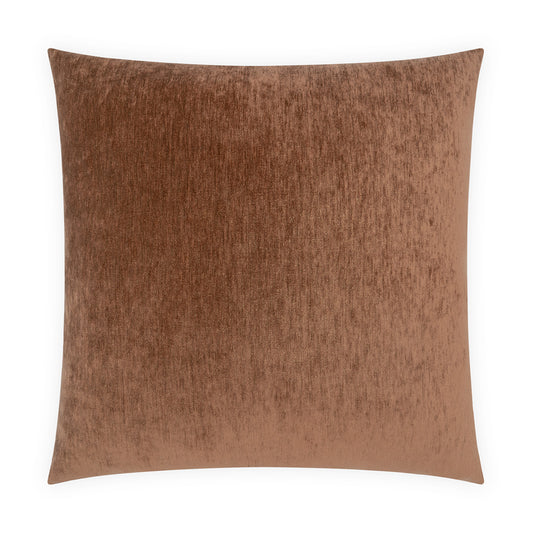 D.V. KAP HOME   24" x 24" Lustrious Pillow - Rust Solid    - 3245-R-2424