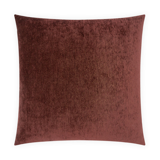 D.V. KAP HOME   24" x 24" Lustrious Pillow - Wine Solid    - 3245-W-2424